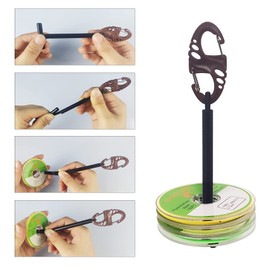 Aventik Tippet Leader Fly Line Sinking Invisible Fly Fishing Bass Fishing Carp (Nylon Tippet 3pcs with Tippet bar, 4X+5X+6X/30M)