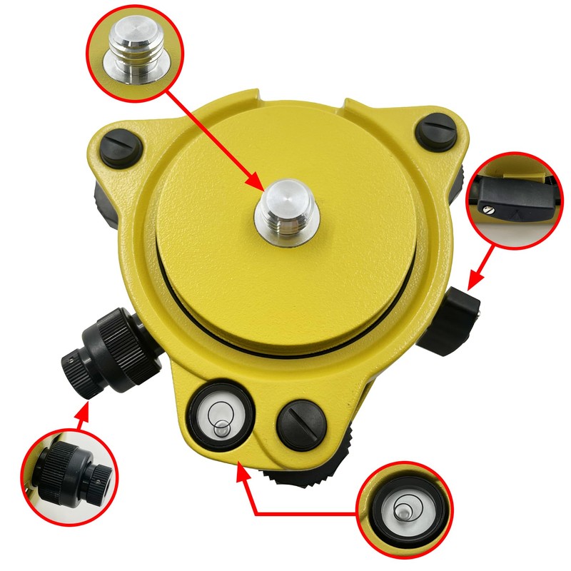 Surveying Three Jaw Tribrach with Optical Plummet & Carrier Fixed