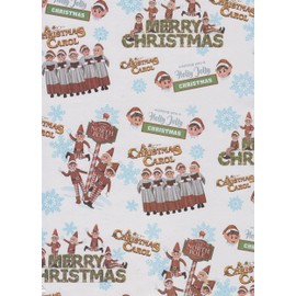 Naughty Elf Kids Christmas Wrapping Paper 3 x 4M Rolls Novelty Humor Gift Wrap Unisex Elves Behaving Badly