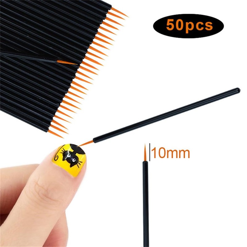 SITEDAN Nail Brushes Extra Fine Nail Brushes 50pcs Gel Nail