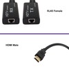 XMSJSIY HDMI Extender,HDMI Male to RJ45 Network LAN Extender 60m