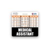 Medical Assistant Badge Buddy Horizontal w/Height & Weight Conversion Charts
