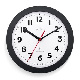 Acctim 74313 Parona, Black Radio Controlled Wall Clock