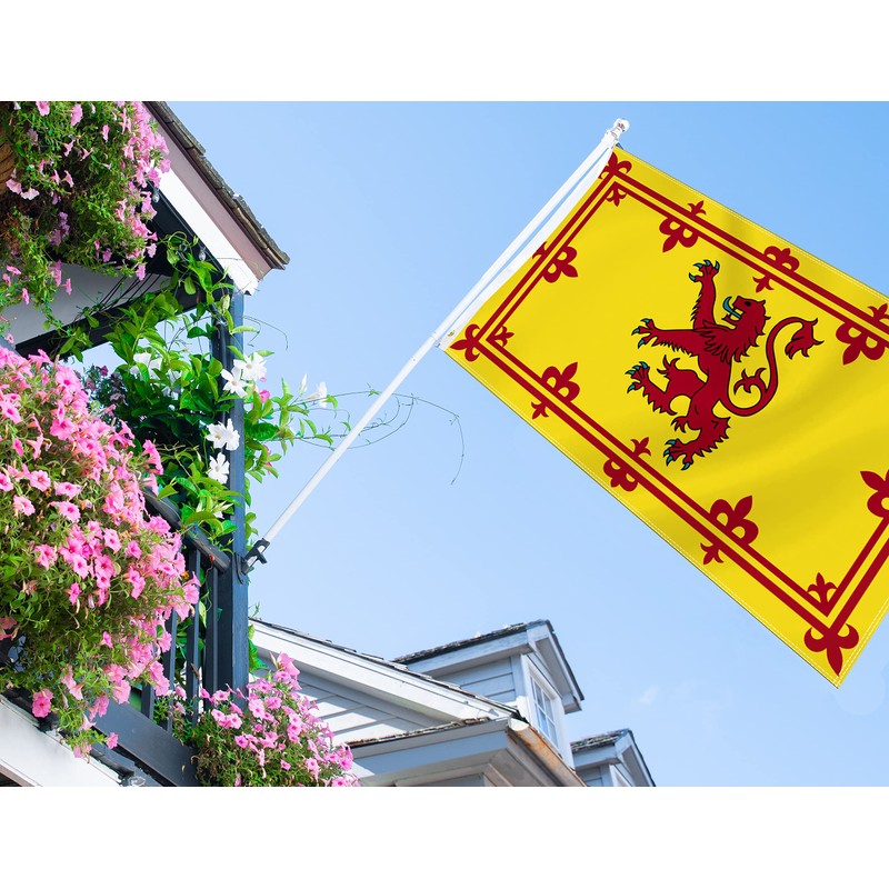 3×5 FT Scotland Rampant Lion Flag,Large Scottish Outdoor Banner,75D Scotsman