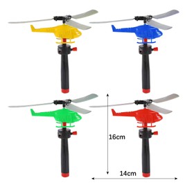 YZZT Helicopter Set - Pack of 3 for Hand Start for Children from 3 - Perfect for Outdoor Games