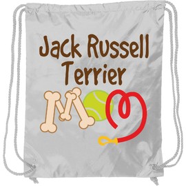 inktastic Jack Russell Terrier Mom Dog Gift Drawstring Bag White 389b8