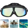 Electroplated Large Frame Swim Goggles Anti Fog Silicone Swimming High