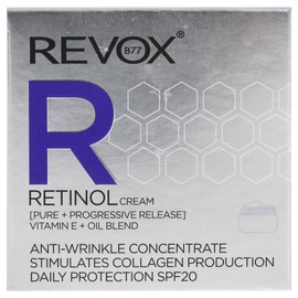 REVOX B77 - Retinol Cream Daily Protection SPF 20, 50 ml, Crema Retinol Antiarrugas Mujer, Reduce Finas Líneas de Expresión, Mejora Textura de la...  