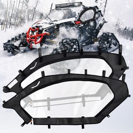 Benlari X3 Soft Upper Door Set Kit, UTV Soft Upper Door Enclosure Set, Soft Cab Enclosure Top Doors Compatible for Can Am Maverick X3 2-seater Models 2017-2023, Work with Roof Windshield Mirror