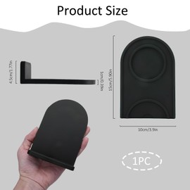 Coffee Tamper Mat, Coffee Mat, Espresso Tamper Mat, Coffee Tamping Mat - Non-Slip Tamping Mat with Integrated Portafilter Holder for Clean and Professional Espresso Preparation