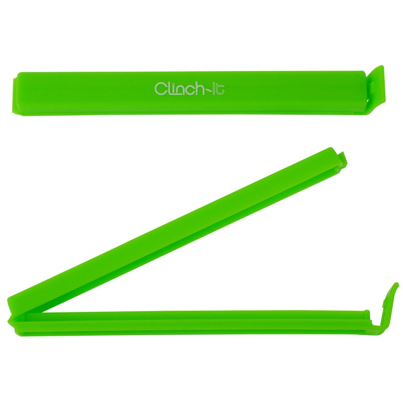 Clinch-It - Cierre Cuadrado para Bolsa, Multicolor, Paquete de 4,