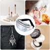 Bum Bag Metallic Waist Bag Fashionable, Silver (Updated Version), street