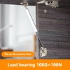 AOMUCH 100N/22LBS Drop Down Gas Struts for Downward Flap Lid