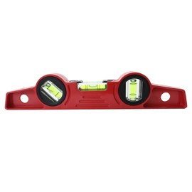 10" (250mm) Scaffolders Spirit Level with 2 Strong Magnets & 3 Vial Level Display