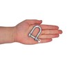 (Pack of 10) Galvanised Steel Shackles 8mm Shackle Clip with