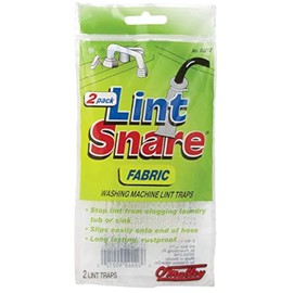 O'Malley Lot of 12 Lint Snare Fabric Washing Machine Traps with Ties Clamps (6 Packs of 2)