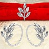 KPOSIYA Set of 12 Leaf Napkin Rings Metal Gold Napkin