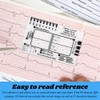 2PCS ECG 7 Step Ruler, EKG Interpretation Caliper, Transparent Plastic