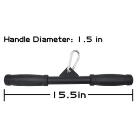 Luwint Cable Machine Attachment Set, Tricep Press Down Bar and 27'' Pull Down Rope, Triceps Bicep Arm Strength Training Accessories for Home Gym