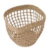 2PCS Woven Basket Handwoven Sea Grass Storage Basket for Flower