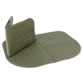 Härkila Waterproof Foldable Outdoor Seat Cushion in Olive - Insulating Seat Pad < 35 cm Waterproof - Lightweight Thermal Seat Mat for Stadium and Bench