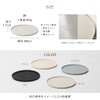 ideaco WAMONO 24 kuro Plate, Flat Plate, Diameter 9.4 x