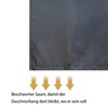 YISURE Shower Curtain 150 x 150 cm, Black Textile Polyester,