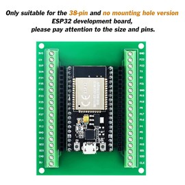 2pcs Aqevn ESP32 Breakout Board GPIO 1 to 2 38 Pin Narrow Version for ESP32 ESP-WROOM-32 Microcontroller Development Board