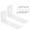 uxcell L Corner Braces, 2Pcs 120x40x60mm - Stainless Steel Adjustable