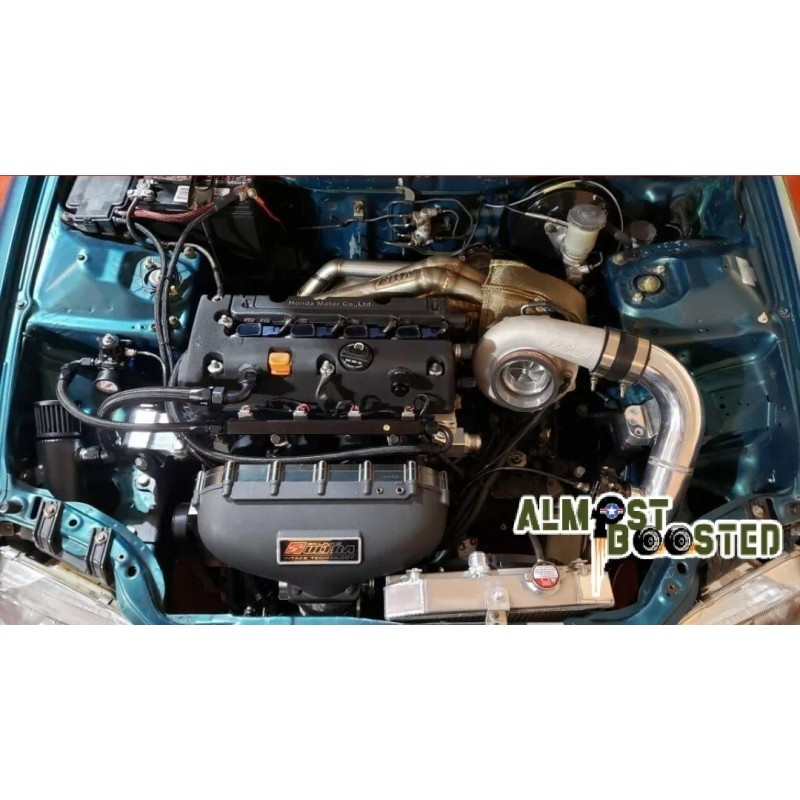 Almostboosted K-swap K20 K24 Charge harness Black nylon braided plug