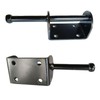 Door Latch - Self-Locking Gate Latch for Outdoor Fence, Black
