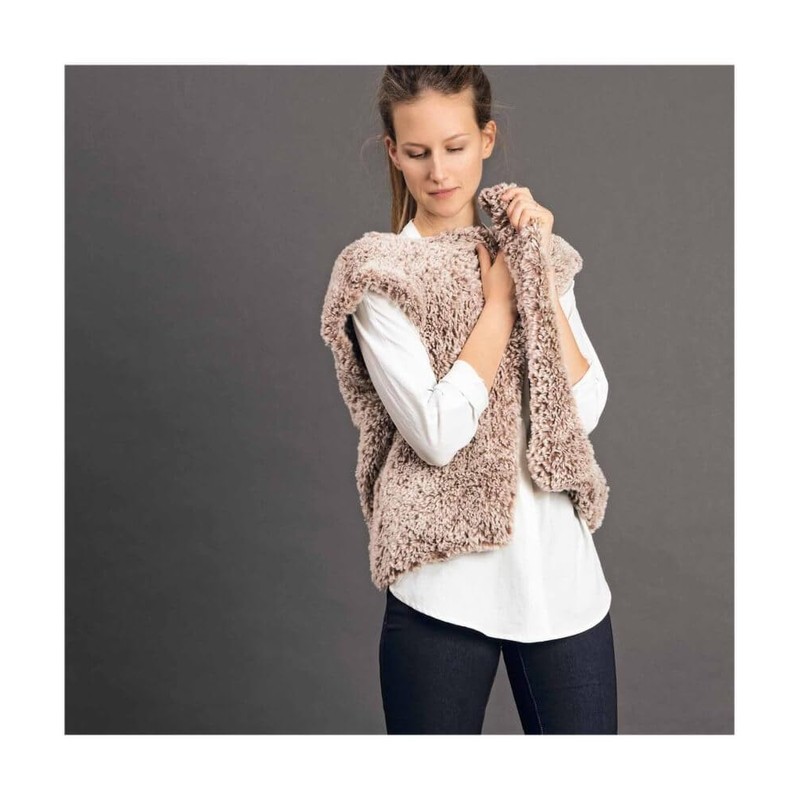 Rico Petit Lapin (07), fawn brown, wool fur look, fluffy