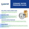 Underhill Water Pressure Gauge for Garden, RV Hose End, Irrigation