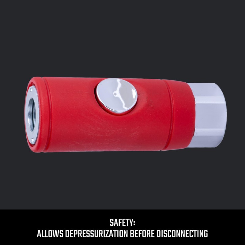 CRAFTSMAN Push Button Coupler, Female, 1/4-in NPT Industrial and Automotive