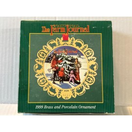 Breyer Brass &Porcelain 1999 Farm Journal Snowflake Christmas Ornament #101 NIB
