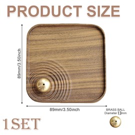 YanBous Magnetic Wooden Incense Holder - Zen Style Incense Holder for Relaxing Atmosphere, Ideal for Home Decoration, Aromatic Experience for Meditation and Yoga