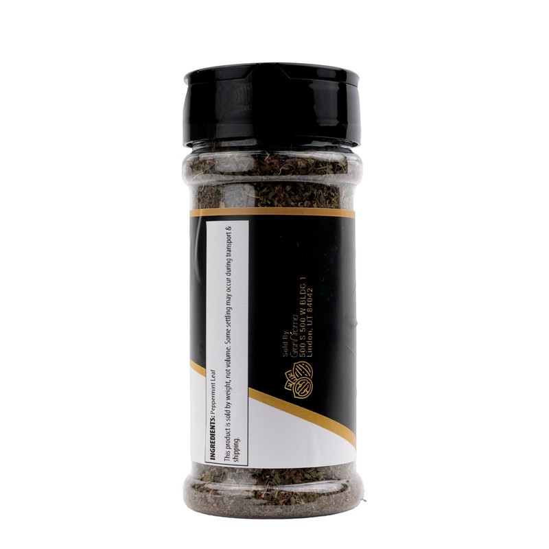 GranAroma Peppermint Leaf Flakes, Aromatic Dried Herb for Tea, Baking,
