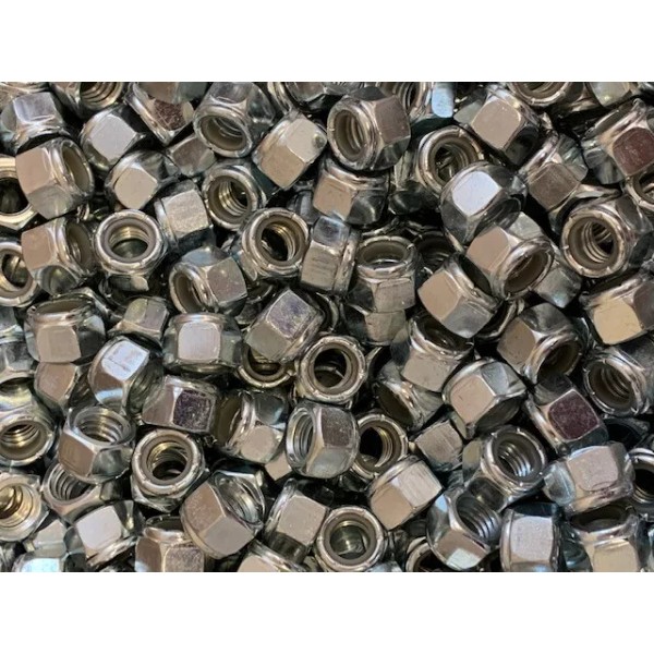 Unbranded 7/16-14 ZINC PLATED NYLON INSERT STOP LOCK NUT -