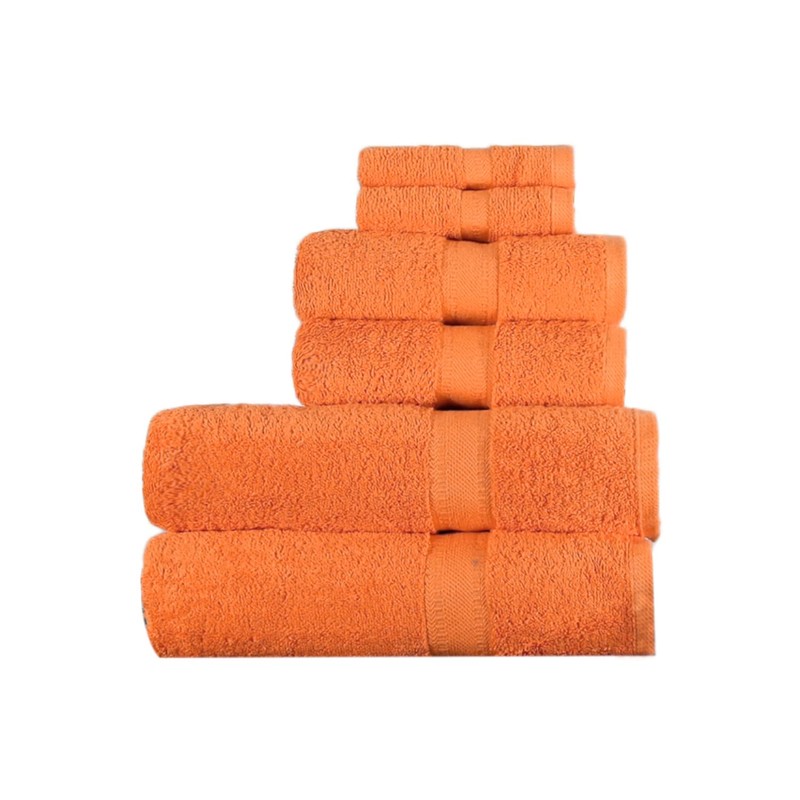 aztex Egyptian Range, 100% Cotton Towels - Hand Towel, Orange