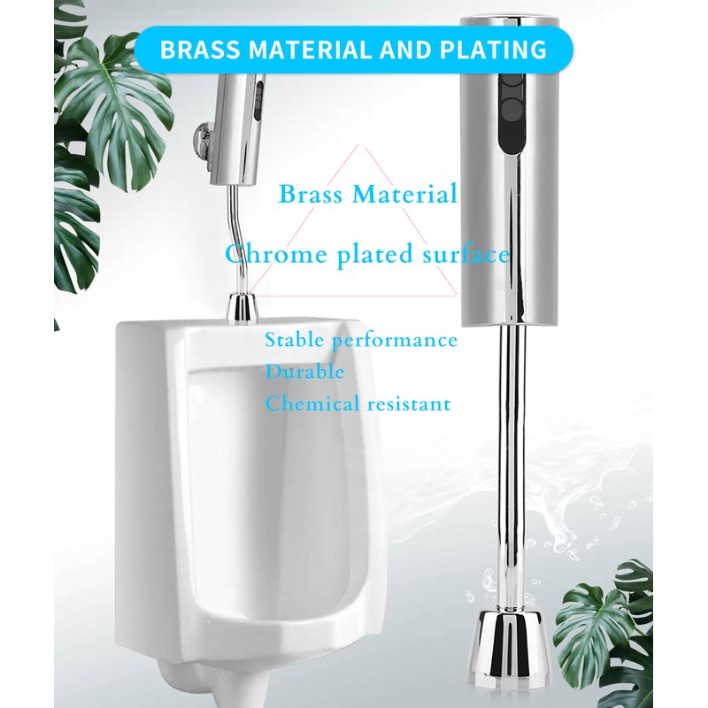 Gugxiom Automatic Sensor Urinal Valve, Bathroom Toilet Urinal Valve Set,