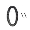 5.5"Hotel House Door Numbers Cast Iron Black (Black(Zero), Large)