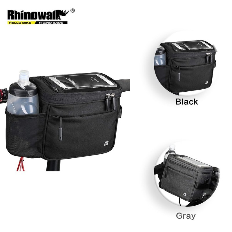 Rhinowalk Bicycle Waterproof Bike Basket Front Bag Handle Bag Frame