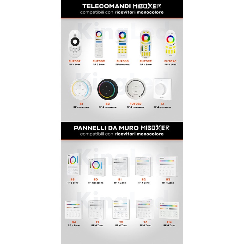 Mi-Light MiBoxer FUT036W Mini WiFi + RF + Push Receiver