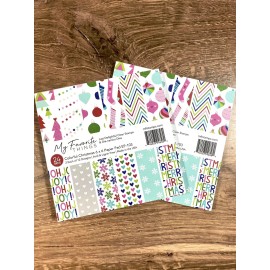 my favorite things stamps Colorful Christmas Paper Pad Retired (2 Pads)