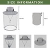Grantop Midge Head Net Hat, Grey Nylon Mosquito Head Net