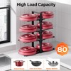 MUDEELA Pots and Pans Organizer under Cabinet, 21" Height Heavy