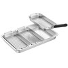 Grill Basket Set - BBQ Grill Tray with 3-Piece Grill
