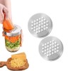 Mason Jar Grater Lid Set, Cheese Grating Covers, Reusable Multipurpose