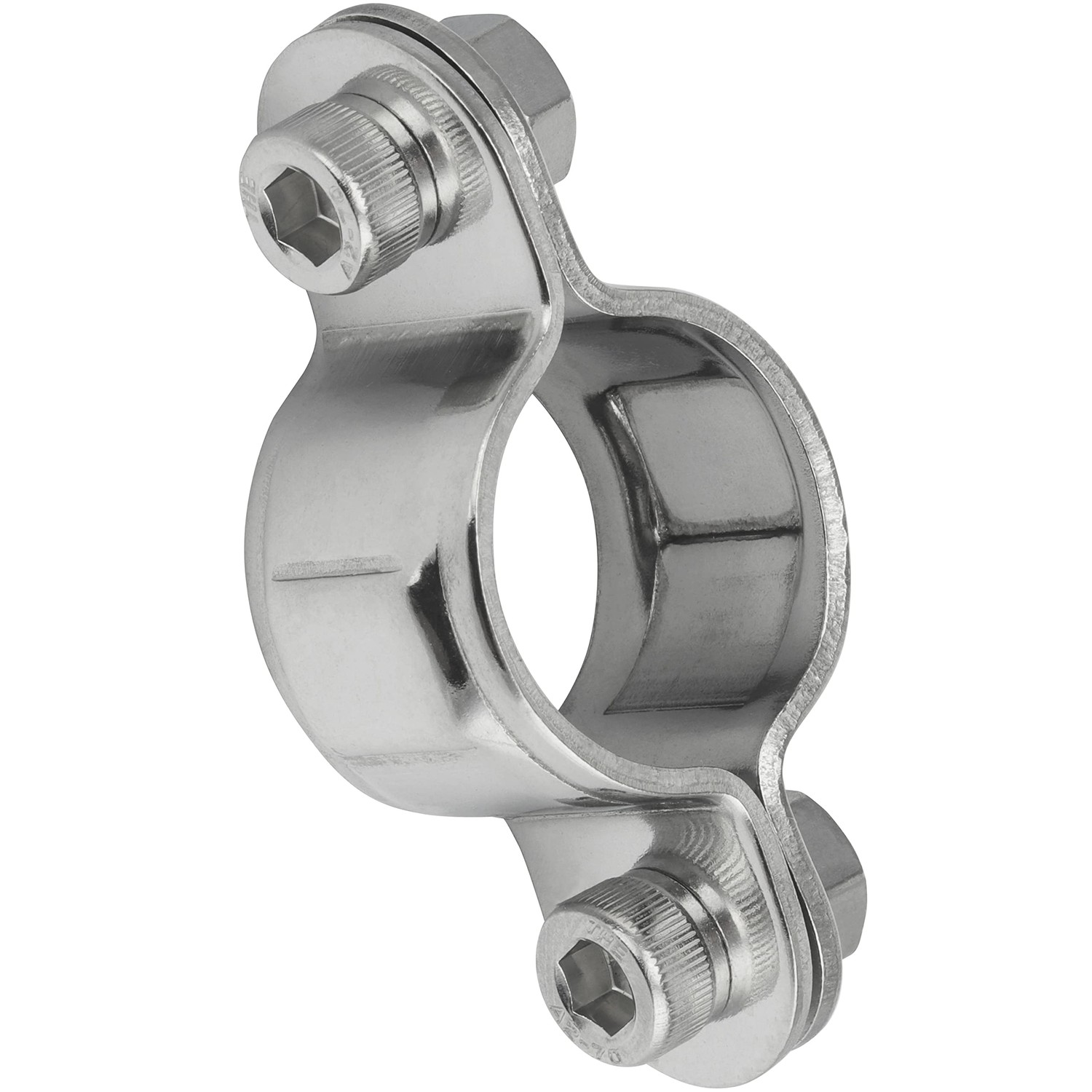 FASTON® Double clamp, single 25 mm stainless steel A2 V2A (2 pieces ...