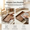 Wood Serving Tray with Handles, Wooden Tray for Ottoman, 17